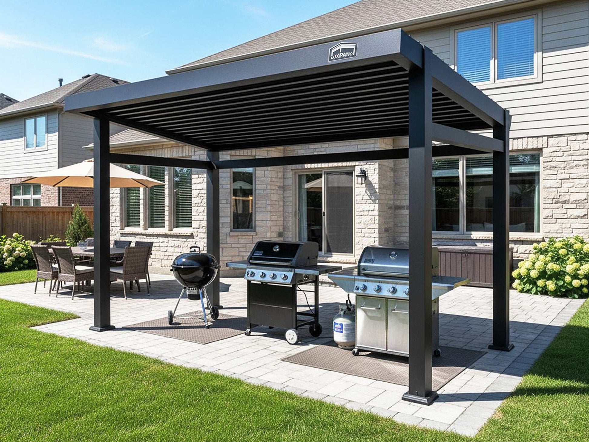 Grill Louvered Pergola Lite