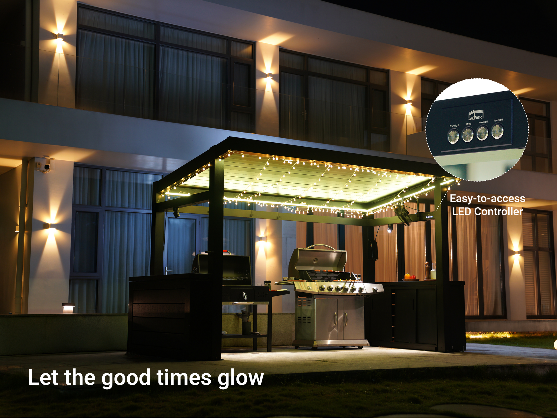 Grill Louvered Pergola Pro