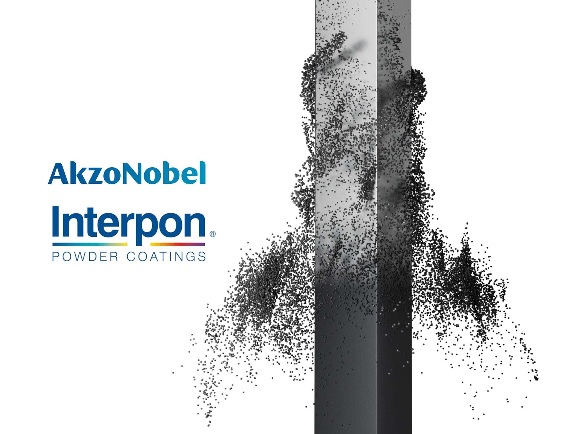 AkzoNobel Interpon powder coating logo for weather-resistant aluminum pergolas and outdoor structures.