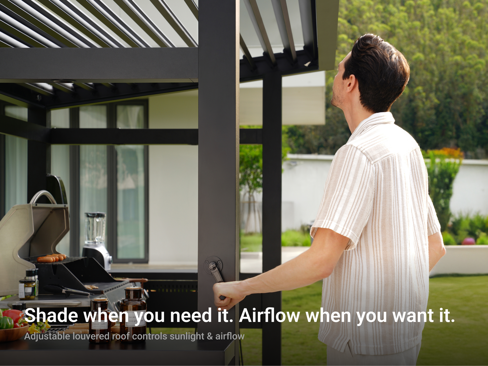 luxury aluminum pergola
