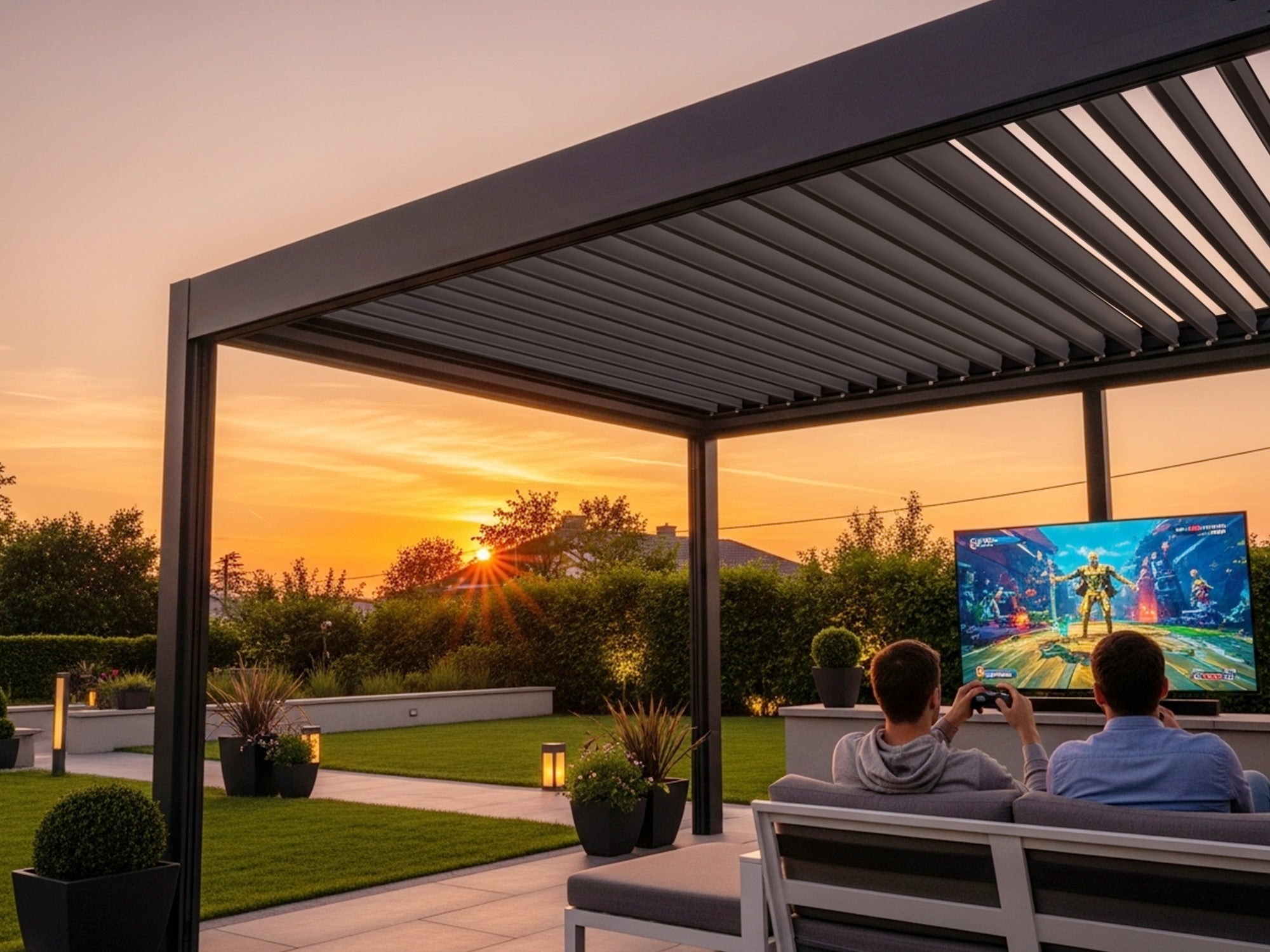 Aluminum Louvered Pergola