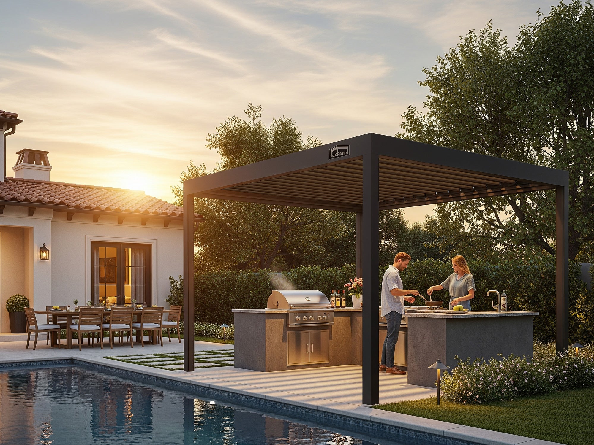 Aluminum Louvered Pergola