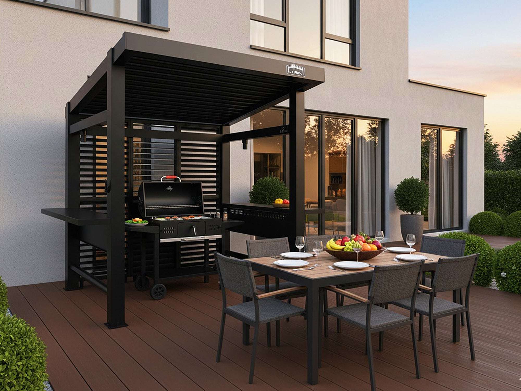 Grill Louvered Pergola Pro