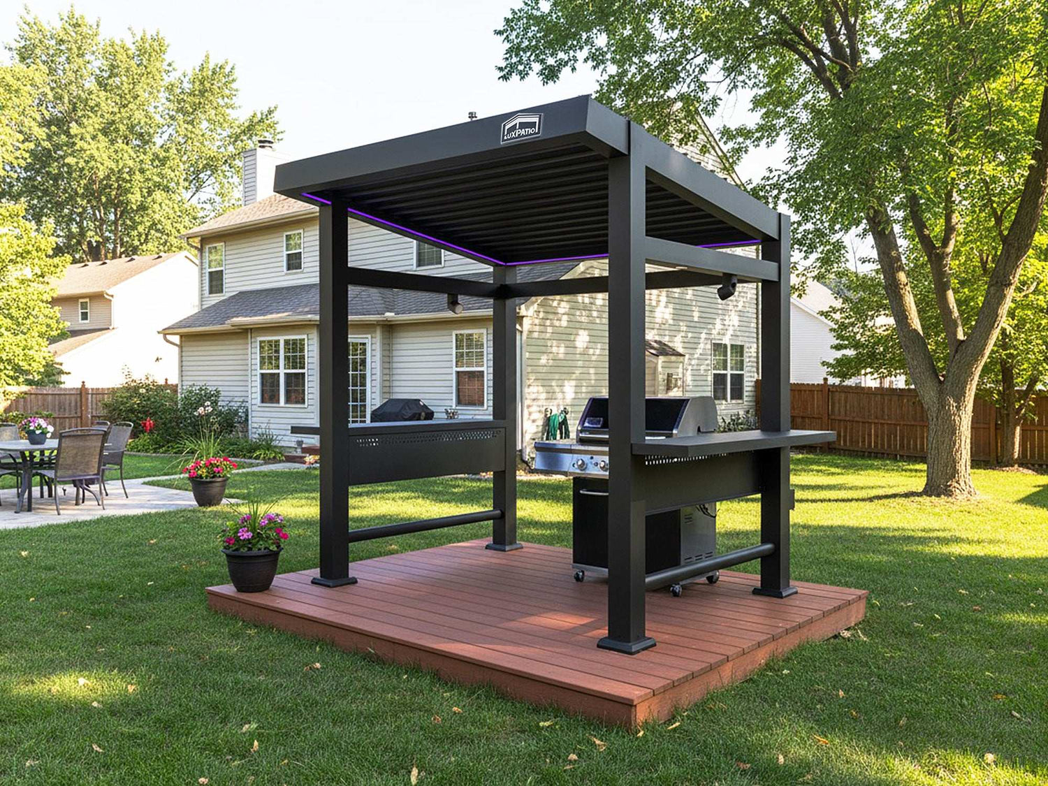 Grill Louvered Pergola Pro