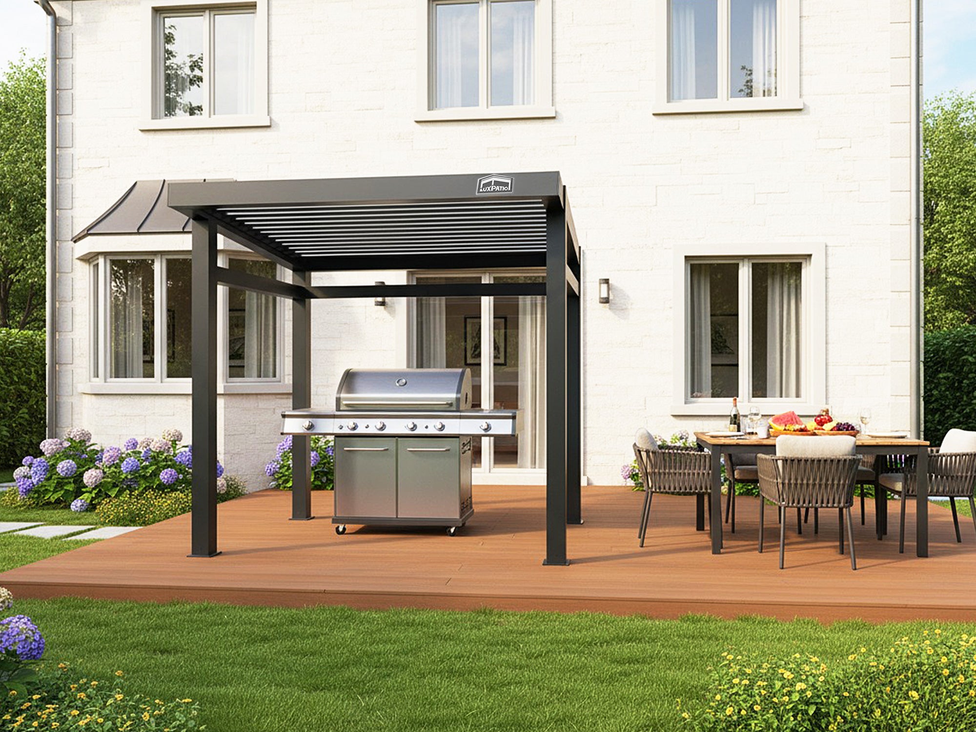 Grill Louvered Pergola Lite